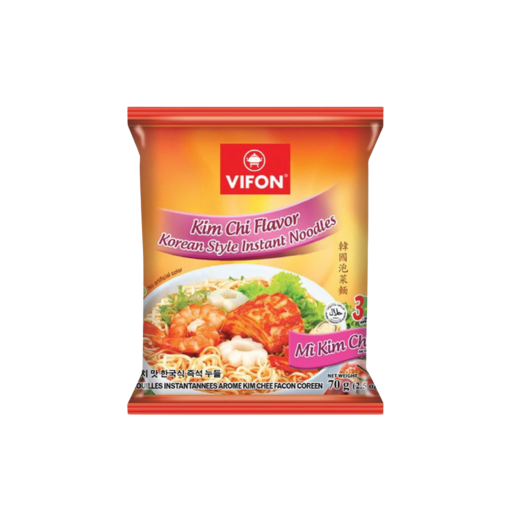 Jūros gėrybių ir kimchi skonio makaronai "Vifon" | 70 g